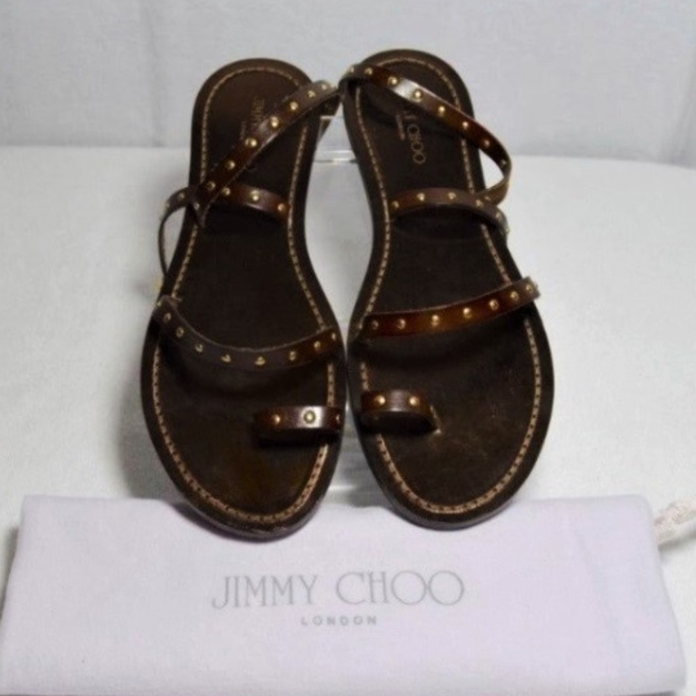 Jimmy Choo - NEW brown, strappy sandals (sz 36/6)